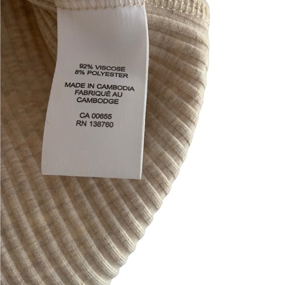 👋🏼RW&CO. XXS/TP Cream Beige long-sleeved v-neck sweater with buttons👋🏼 - Picture 4 of 9